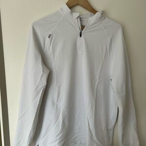 Rhone White Quarter-Zip Pullover